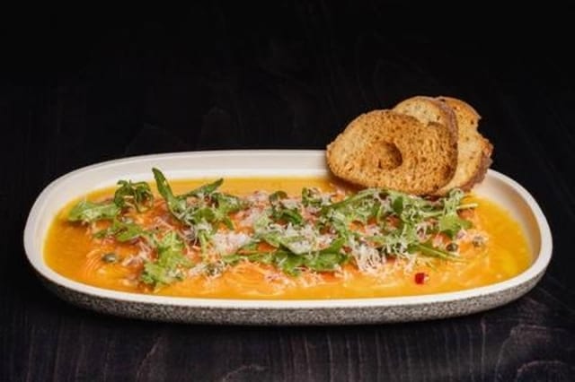 Salmon Carpaccio.